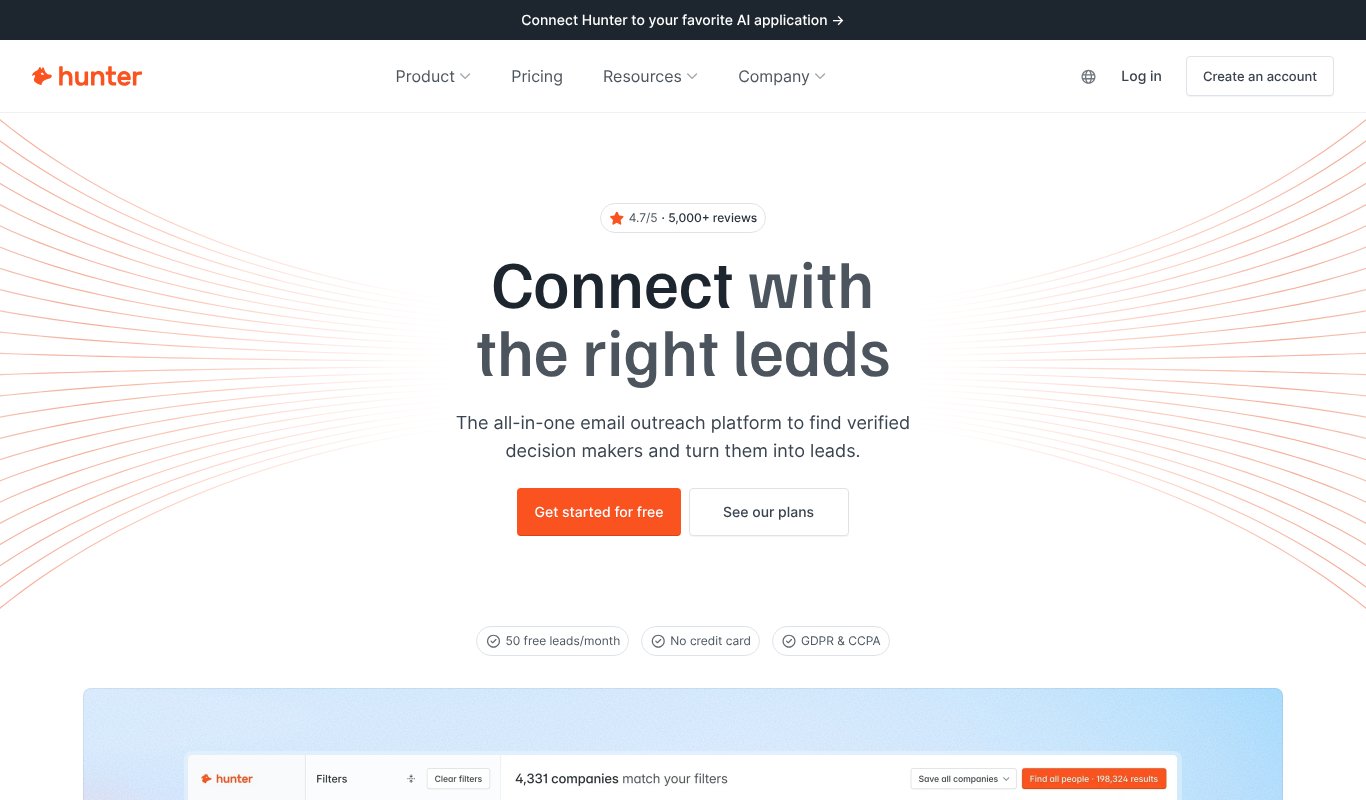 Hunter homepage
